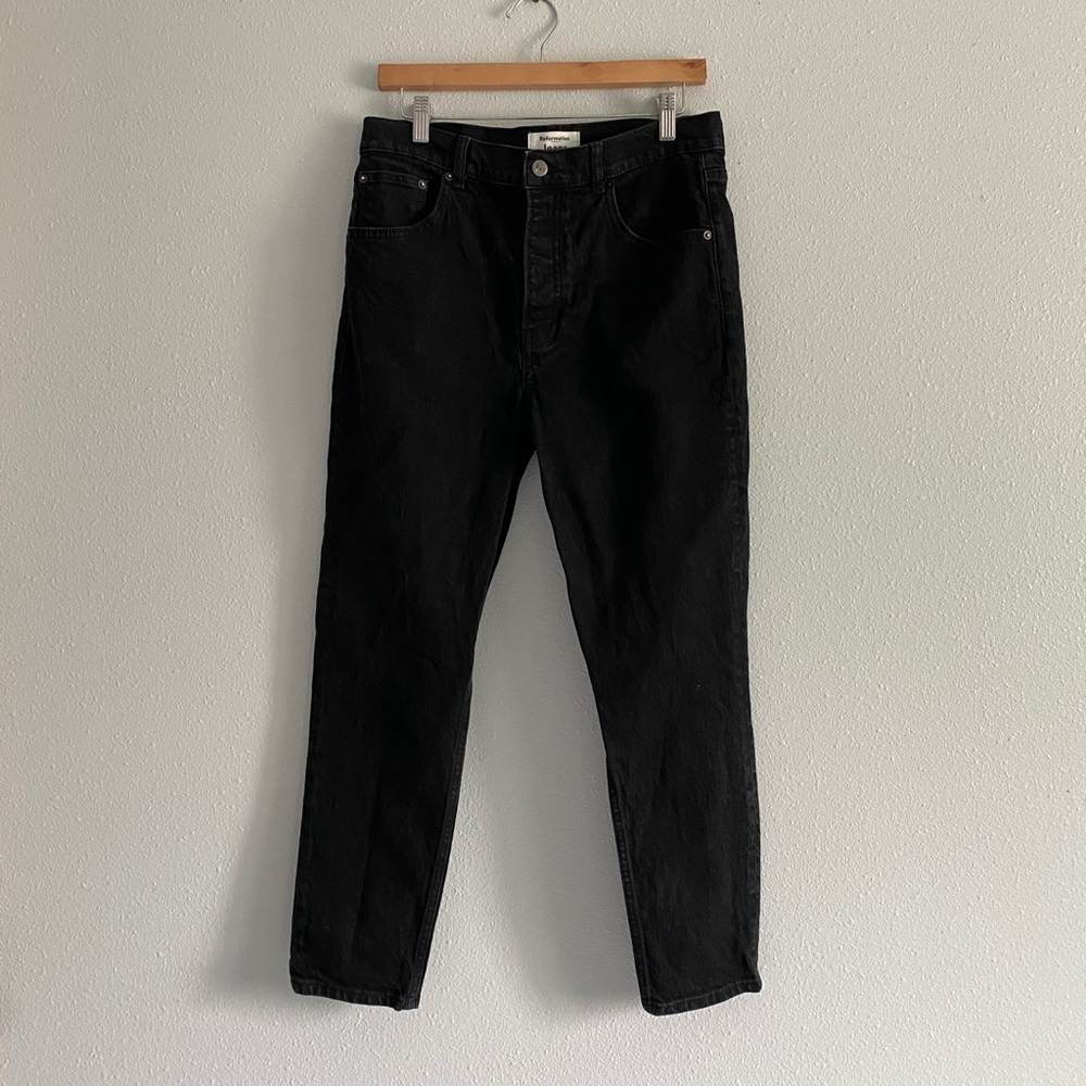 Reformation black jeans